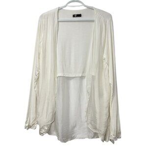 M Made in Italy 100% Silk Elegant Open Front Long Sleeve Cardigan size L